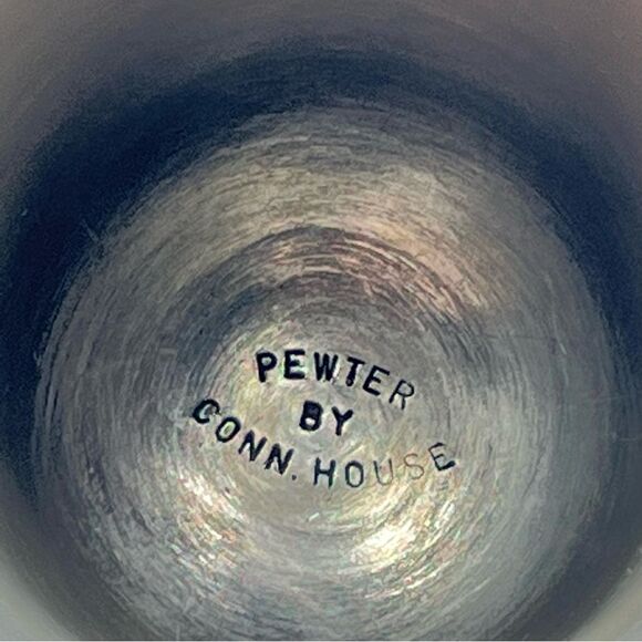 Vintage Conn House Pewter Candle Holder and Pewter Candle Snuffer - Picture 5 of 11